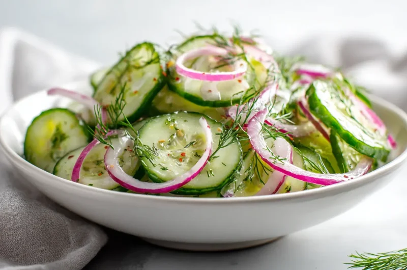 Cucumber Salad Vinegar | Easy Fresh Tangy Recipe