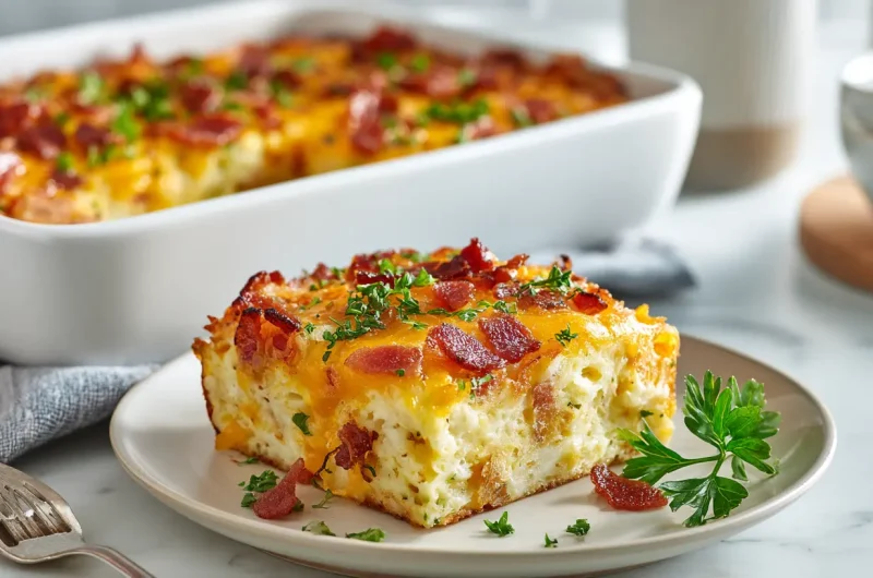 Easy Hashbrown Breakfast Casserole - Yummy Dinner Recipe