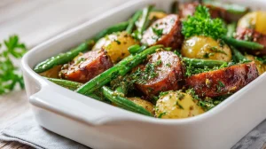 Sausage Green Bean Potato Casserole
