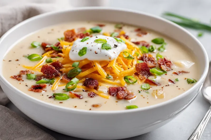 Baked Potato Soup - Creamy Loaded Comfort Recipe