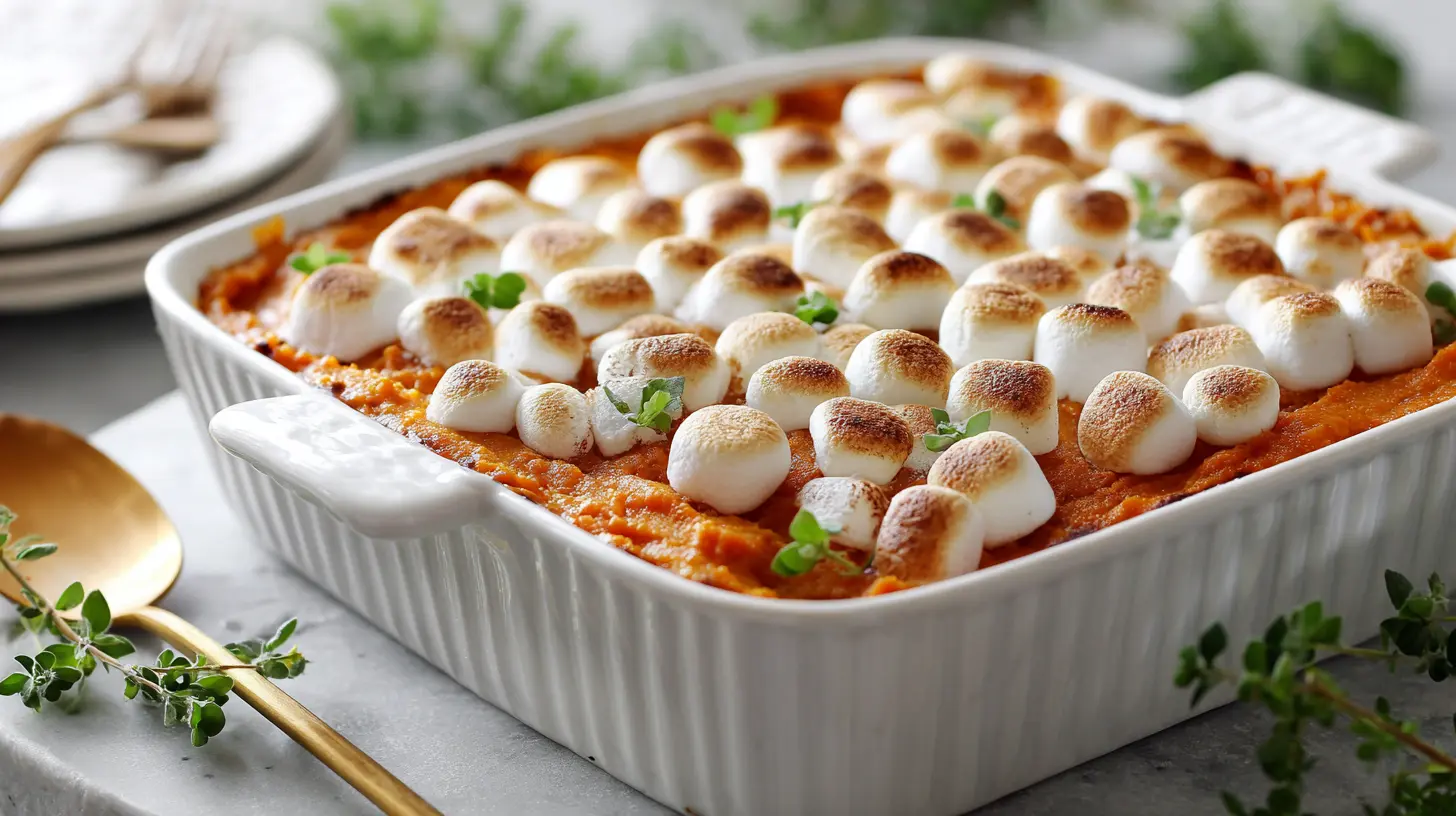 Sweet Potato Casserole with Marshmallows