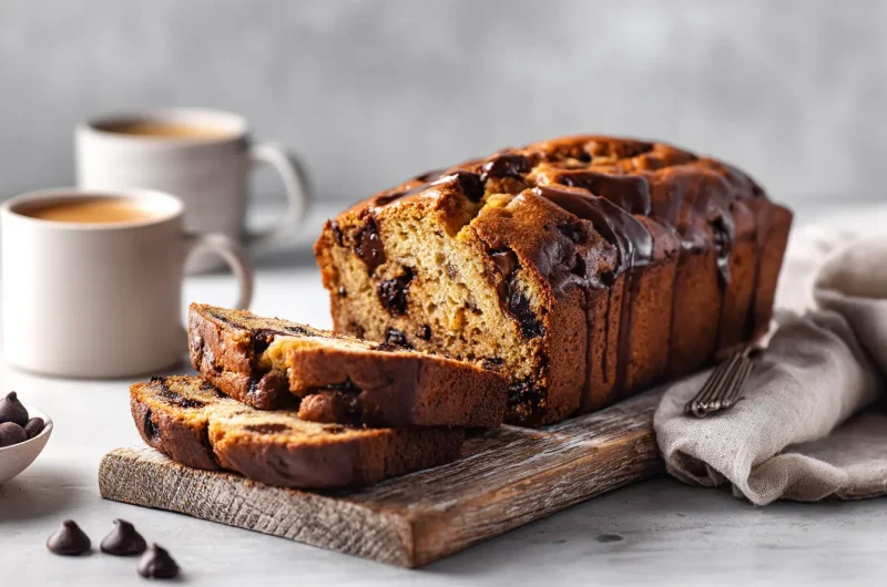 Bakery-Style Chocolate Chip Banana Bread at Home Recipe