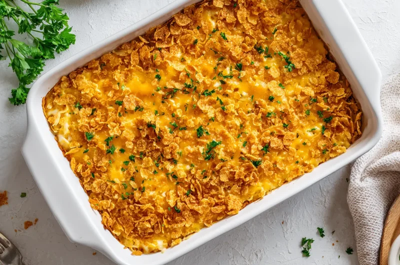 Cheesy Hashbrown Casserole Recipe | Easy Potato Bake
