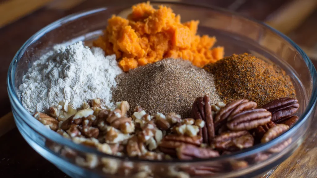 Sweet Potato Casserole with Pecans - Easy Southern Recipe 3 Sweet Potato Casserole with Pecans