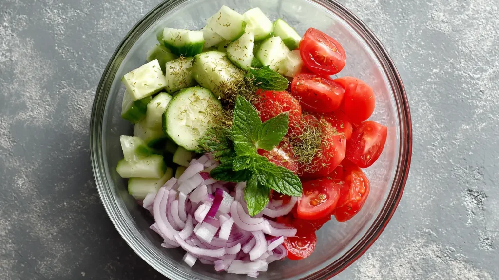 Cucumber Tomato Salad