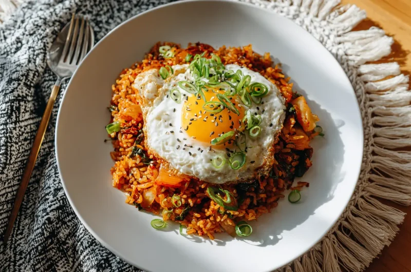 Kimchi Fried Rice Recipe - Easy Korean Food Homemade