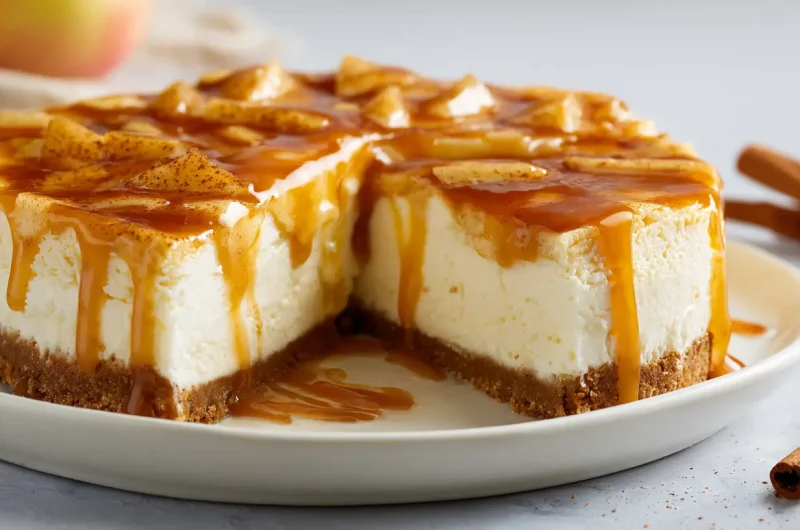 Apple Pie Cheesecake Recipe - Creamy Fall Dessert