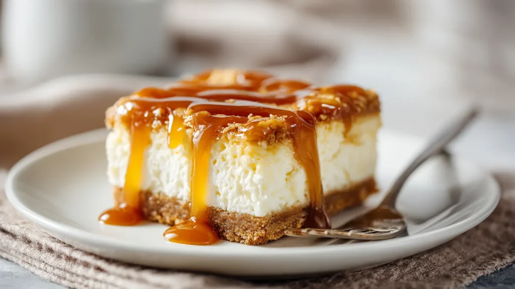 Caramel Apple Cheesecake Bars