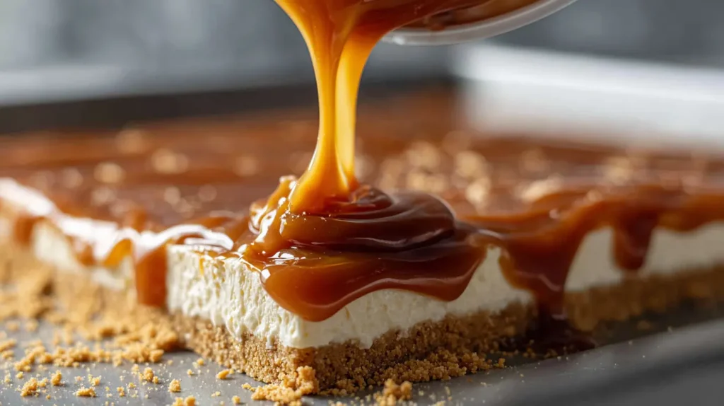 Caramel Apple Cheesecake Bars