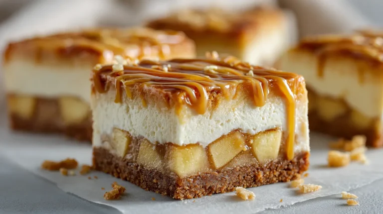 Caramel Apple Cheesecake Bars