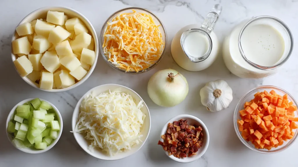 Cheesy Potato Soup - Creamy, Hearty & Easy Comfort Food 3 Cheesy Potato Soup