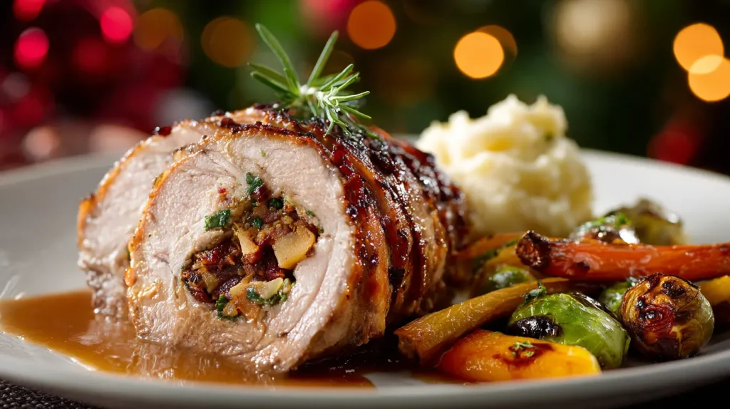Christmas Stuffed Pork Roast
