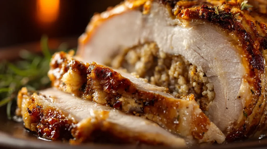 Christmas Stuffed Pork Roast