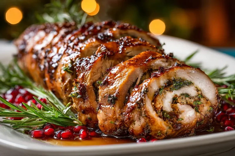 Christmas Stuffed Pork Roast - Easy Christmas Pork Recipe