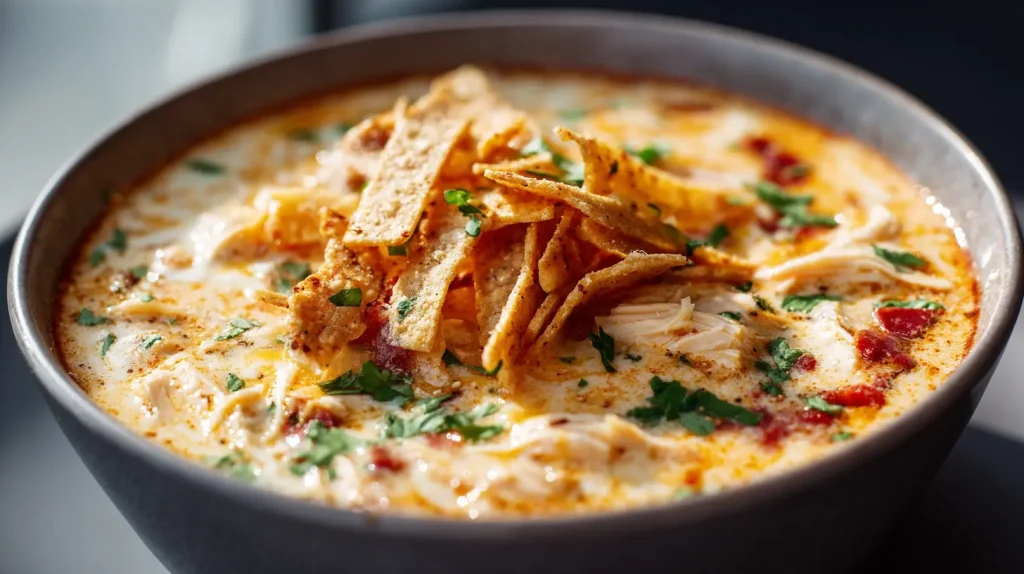 Creamy Chicken Tortilla Soup - Easy Homemade Recipe 2 Creamy Chicken Tortilla Soup