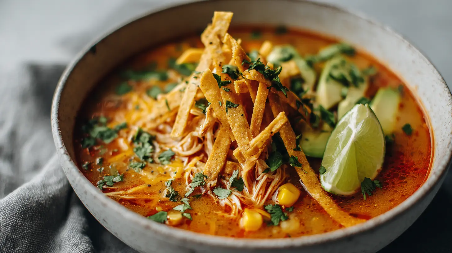Crockpot Chicken Tortilla Soup