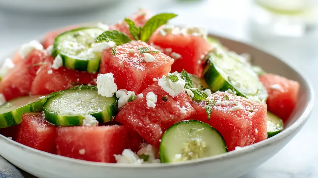 Cucumber Watermelon Salad