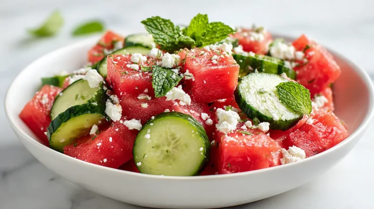 Cucumber Watermelon Salad