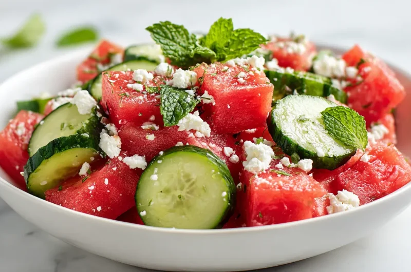 Cucumber Watermelon Salad - Easy Refreshing Salad Recipe