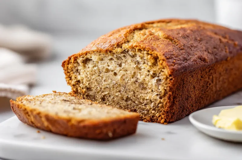 Eggless Banana Bread - Easy Eggless Moist Loaf Recipe