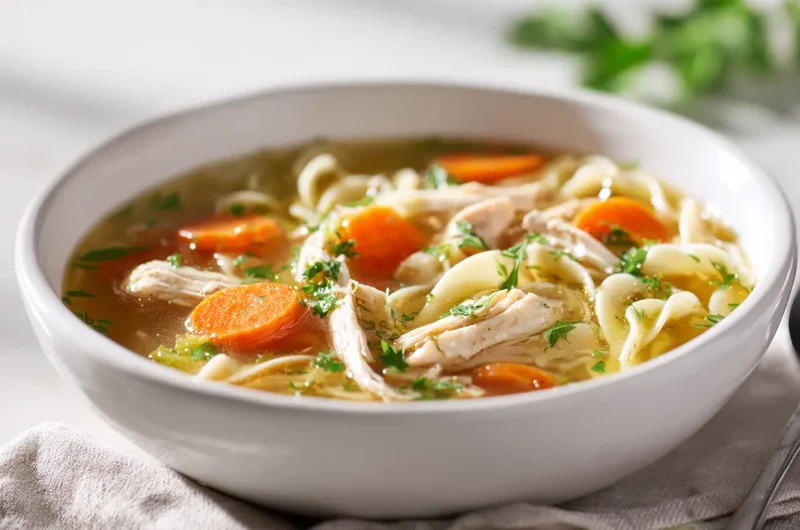 Gluten Free Chicken Noodle Soup - Easy Comforting & Healthy
