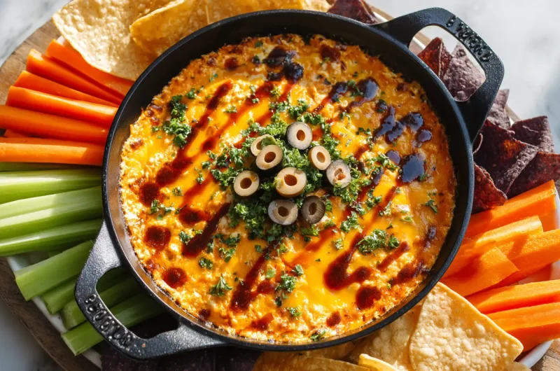 Halloween Buffalo Dip - Spooky Appetizer for Parties