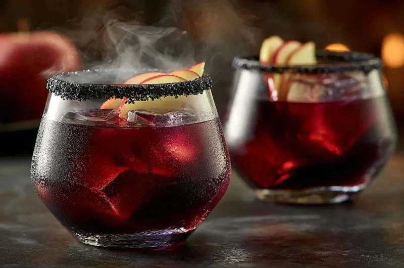 Halloween Poison Apple Cider - Spooky Apple Cider Cocktail