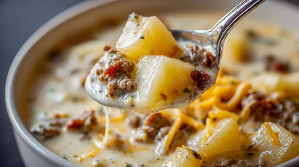 Hamburger Potato Soup - Easy, Creamy Soup With Ground Beef 2 Hamburger Potato Soup