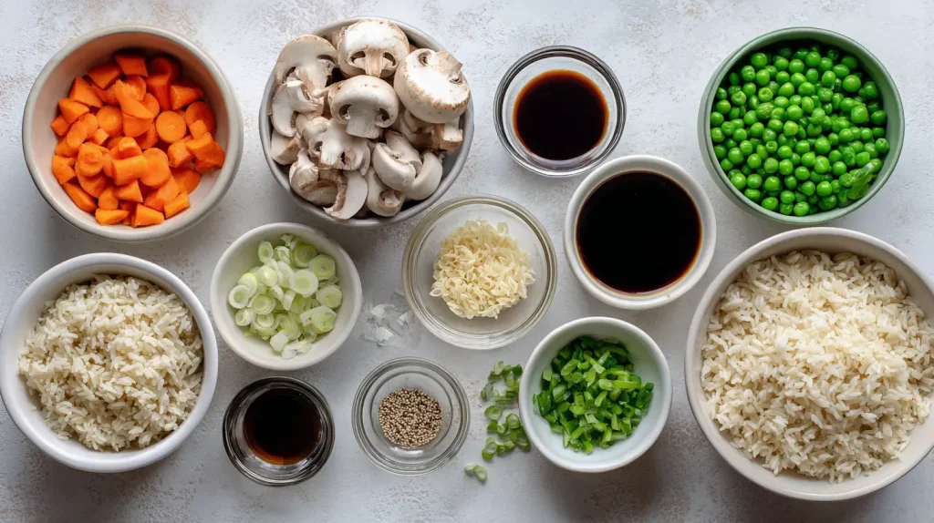 Mushroom Fried Rice Recipe - Easy Flavorful Dinner Idea 2 Mushroom Fried Rice