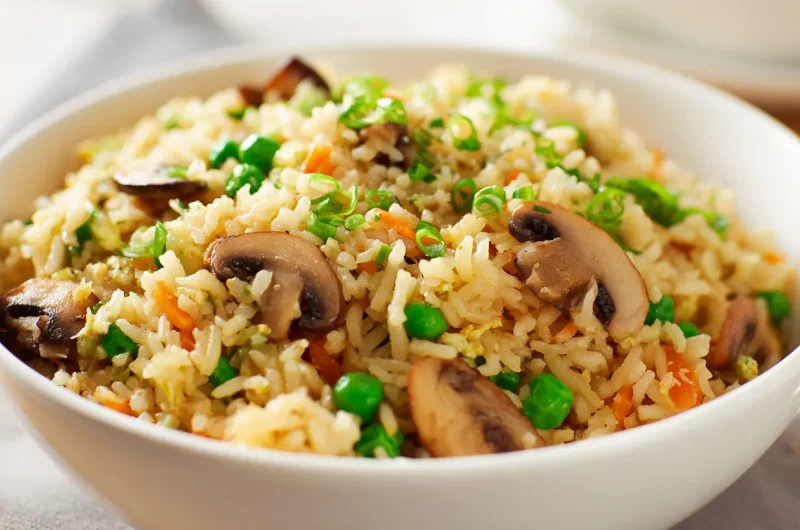 Mushroom Fried Rice Recipe - Easy Flavorful Dinner Idea