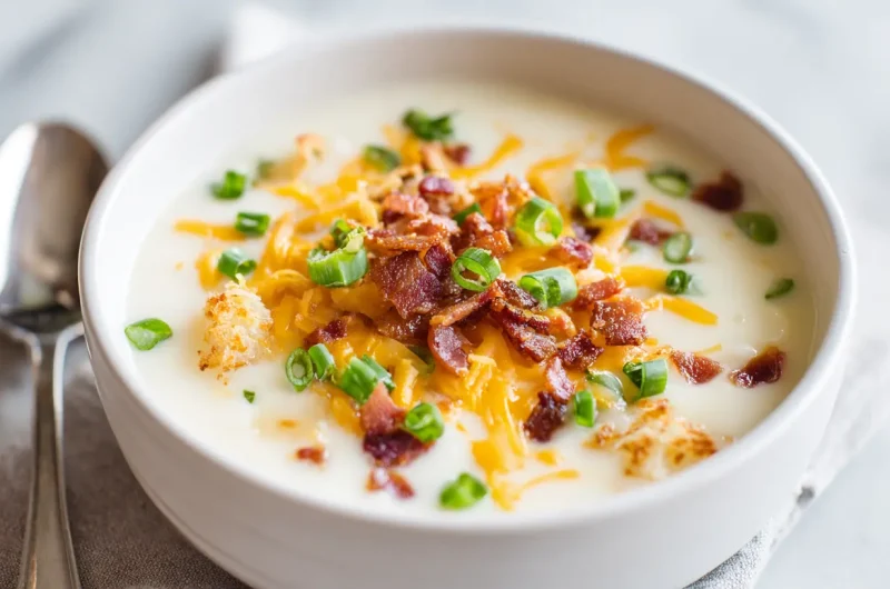 Potato Soup with Hashbrowns - Creamy Easy Comfort Soup