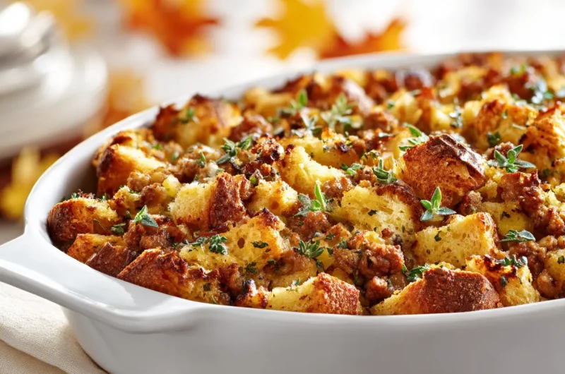 Thanksgiving Sausage Stuffing Recipe - Savory Classic