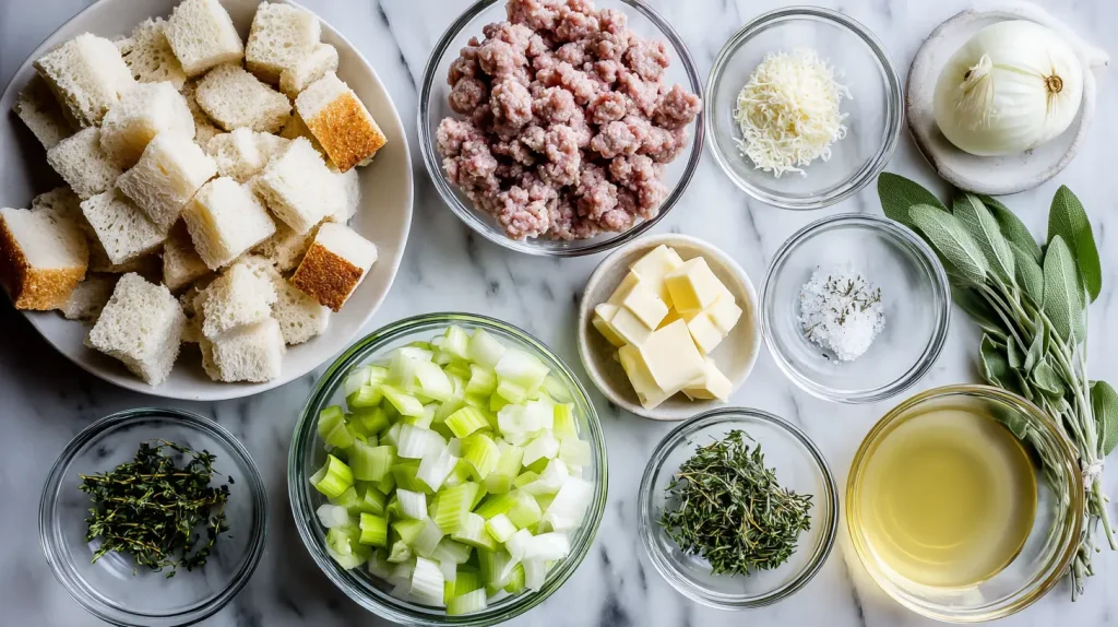 Thanksgiving Sausage Stuffing Recipe - Savory Classic 3 Sausage Stuffing Recipe