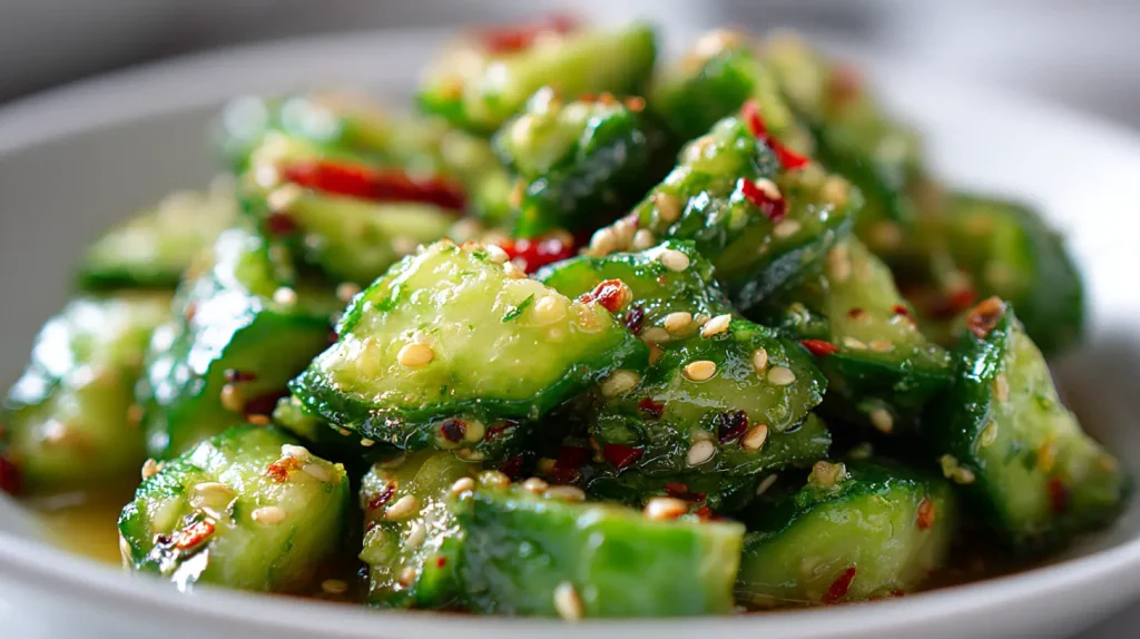 Smashed Cucumber Salad