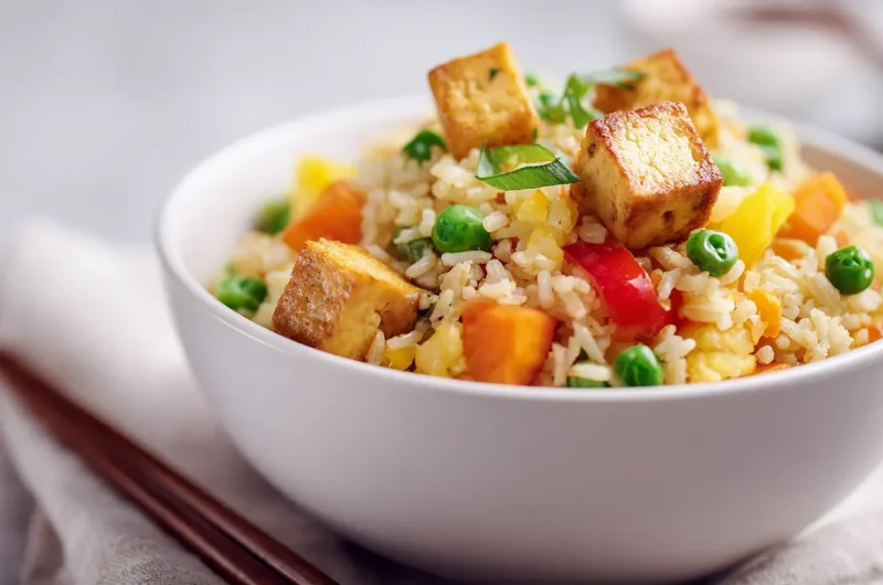 Tofu Fried Rice - Easy Vegan Fried Rice Recipe