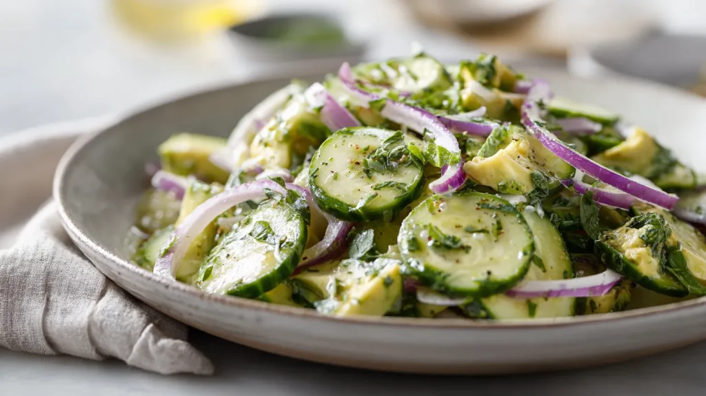Cucumber Avocado Salad