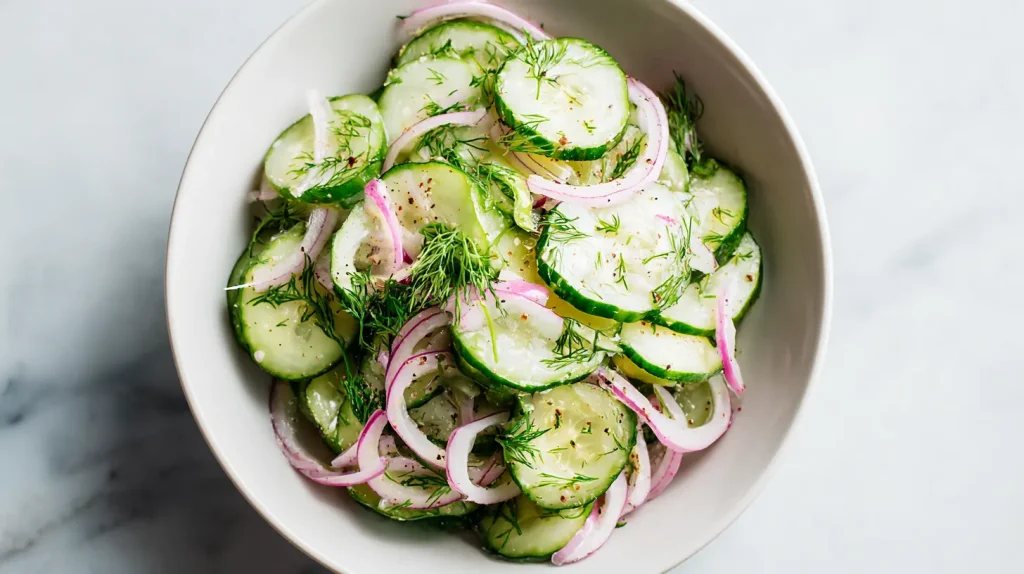 Cucumber Onion Salad