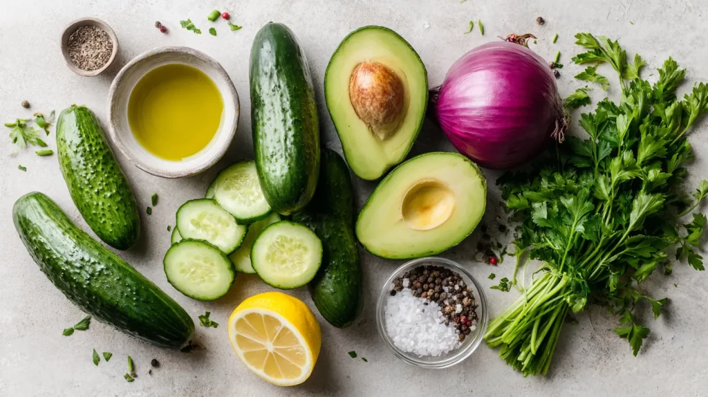 Cucumber Avocado Salad