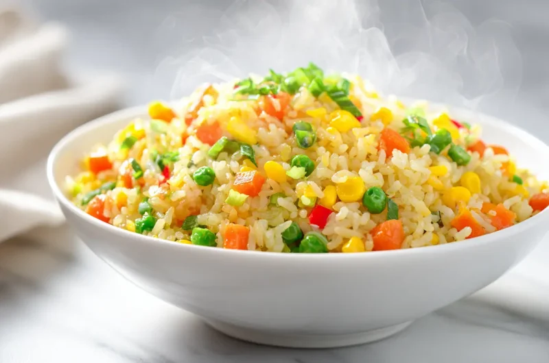 Vegetable Fried Rice - Easy Vegetarian Rice Recipe