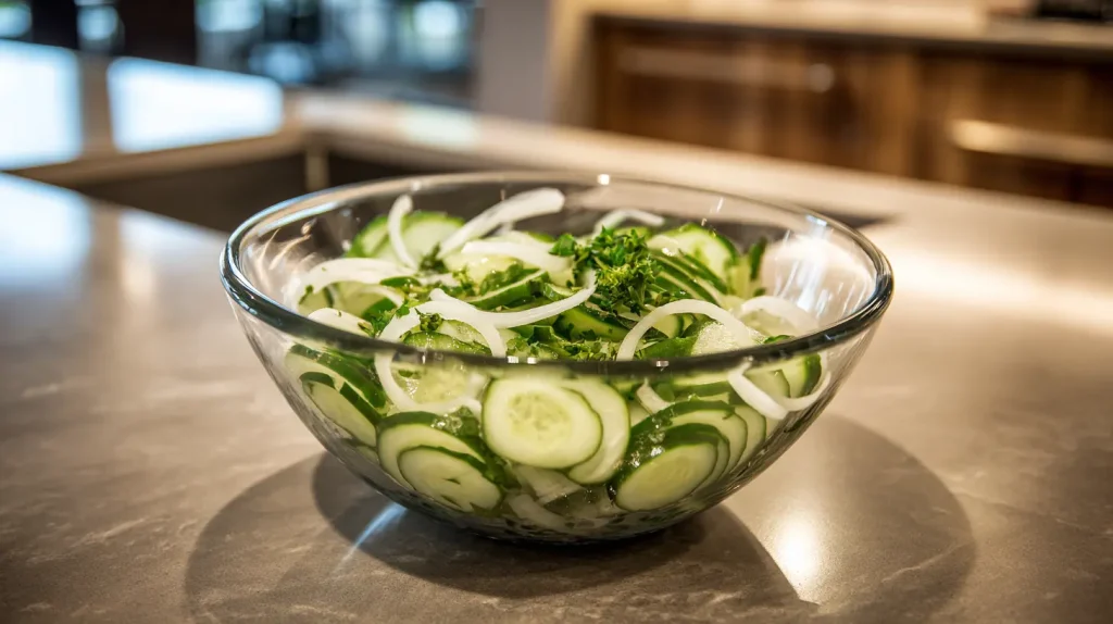 Cucumber Onion Salad