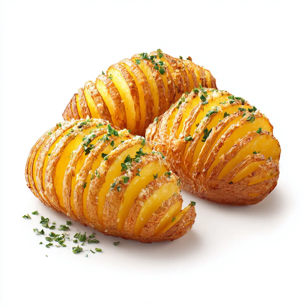 Crispy Air Fryer Hasselback Potatoes - Easy Garlic Recipe 4 Air Fryer Hasselback Potatoes