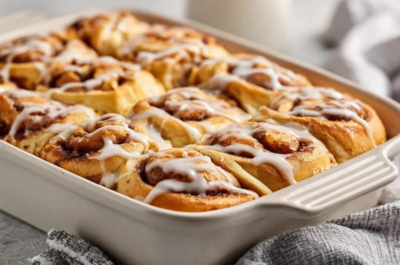 Apple Pie Cinnamon Rolls - Fluffy Rolls with Apple Filling