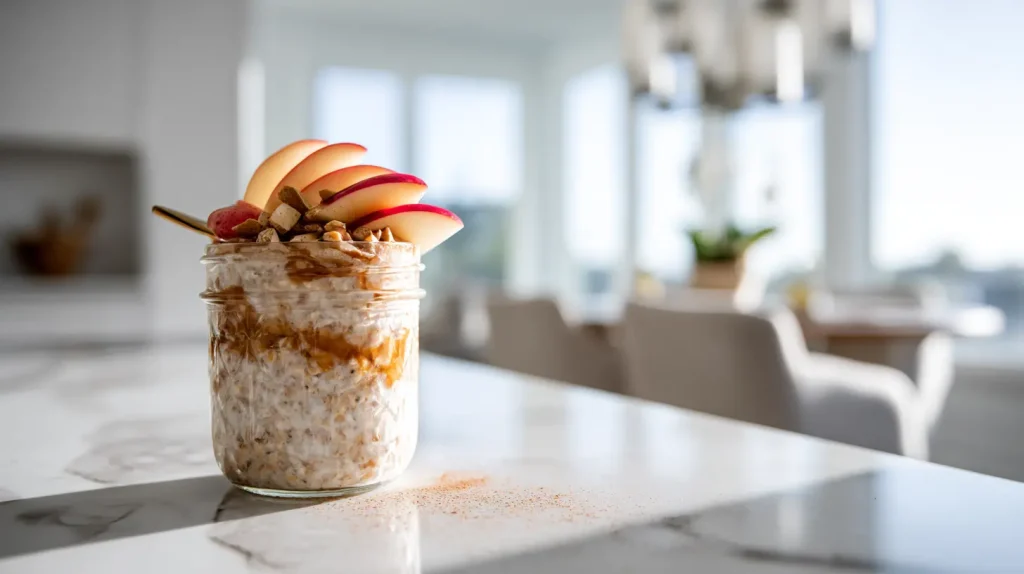 Apple Pie Overnight Oats - Healthy & Delicious Breakfast 10 Apple Pie Overnight Oats