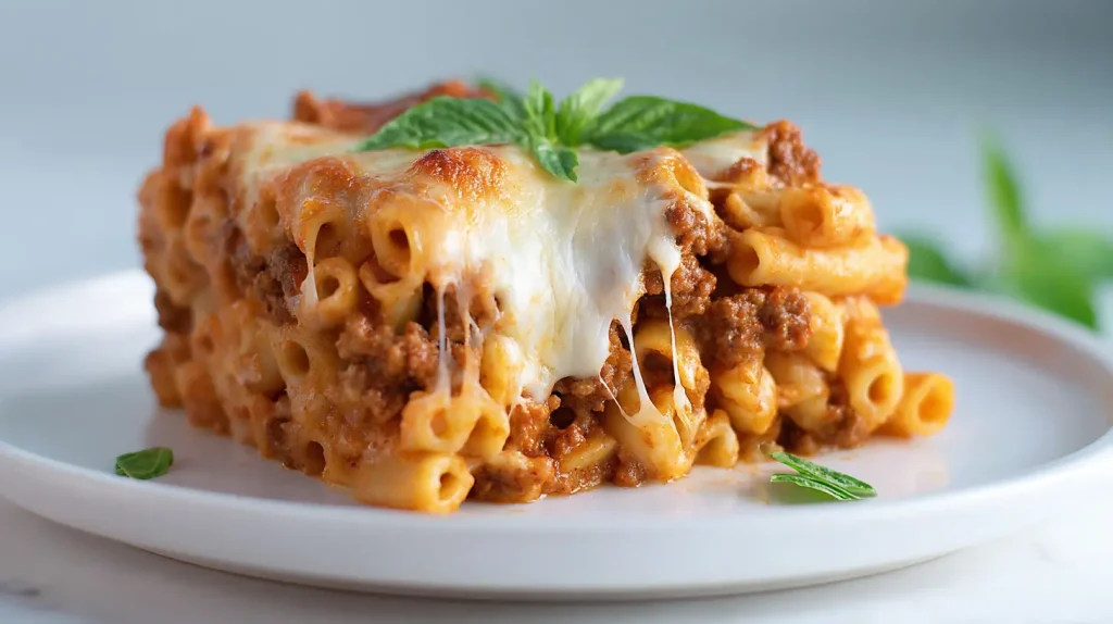 Baked Ziti with Ground Beef