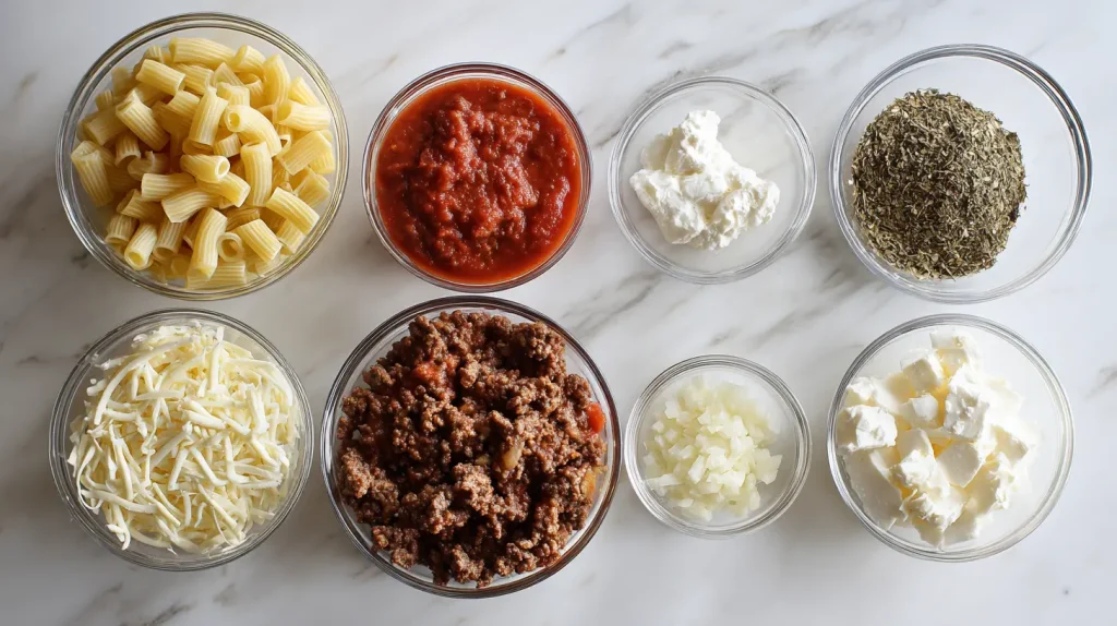 Baked Ziti with Ground Beef