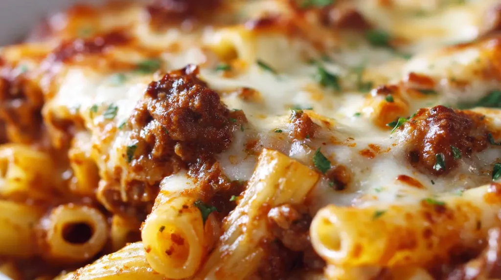Baked Ziti with Ground Beef