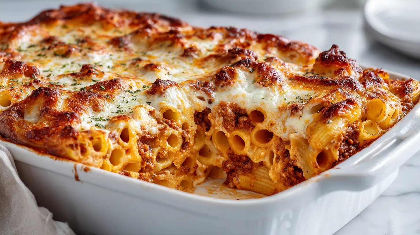 Baked Ziti with Ground Beef