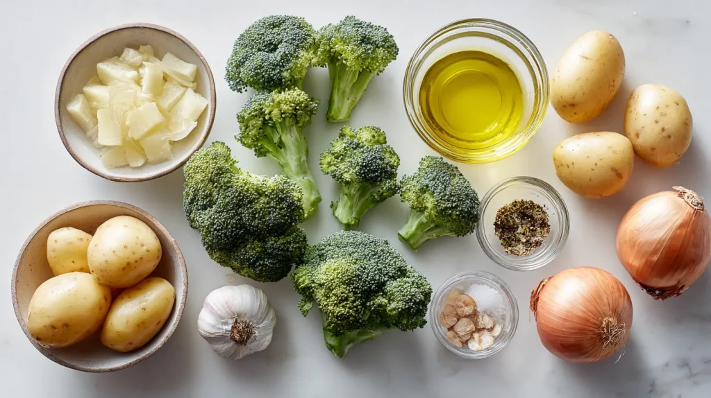 Creamy Broccoli Potato Soup - Easy Meatless Dinner 3 Broccoli Potato Soup