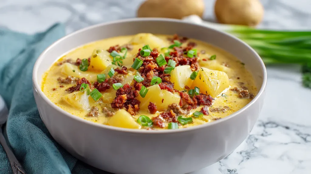 Cheeseburger Potato Soup