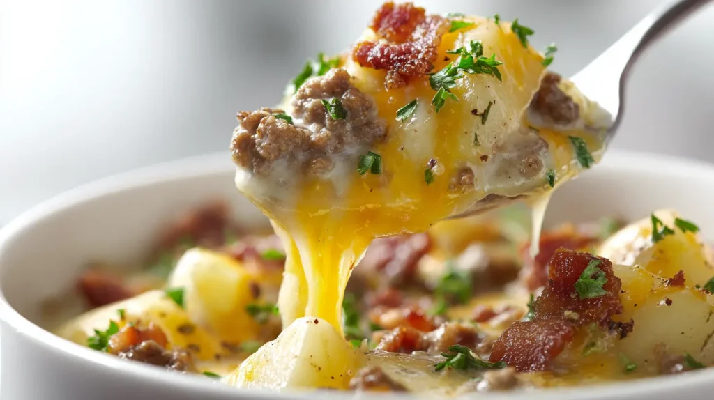 Cheeseburger Potato Soup - Creamy & Delicious Recipe 2 Cheeseburger Potato Soup